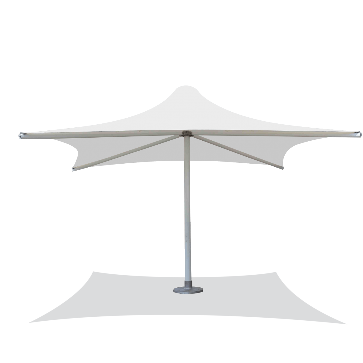 3m x 3m PVC Super Heavy Duty Square Umbrella Printed Flare Shade