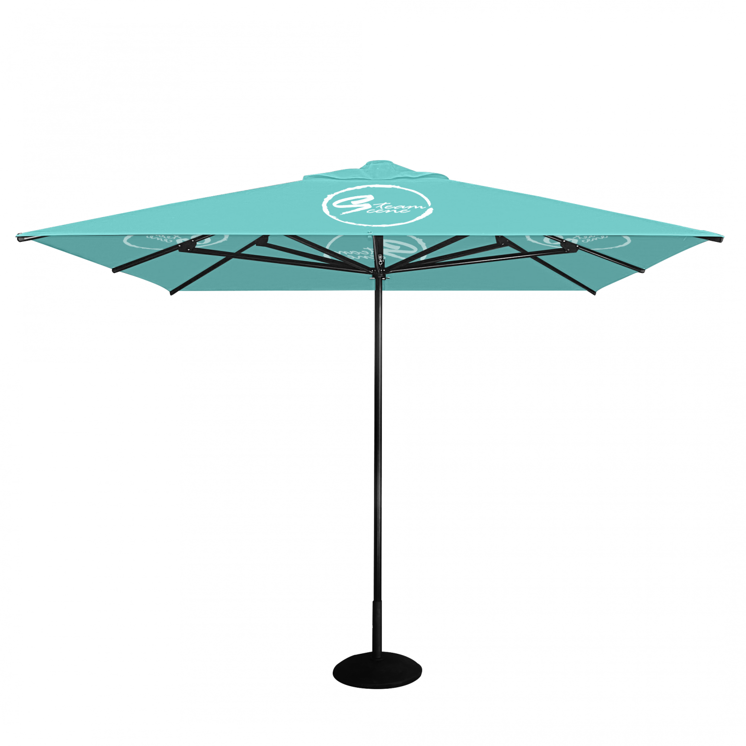 4m x 4m Square Cantilever Umbrella - Heavy Duty - Flare Shade